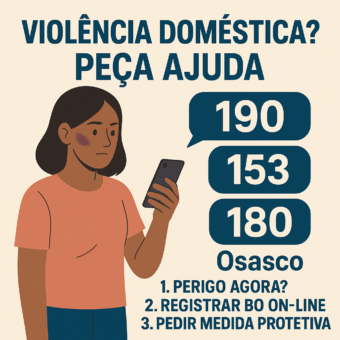  Violência doméstica em Osasco: como pedir ajuda pelo celular, passo a passo