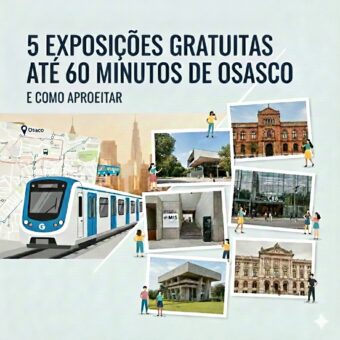  5 exposições gratuitas até 60 minutos de Osasco (e como aproveitar)
